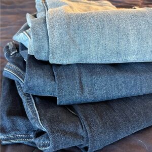 Three American Eagle High Rise Denim Jeggings Size: 16 Short